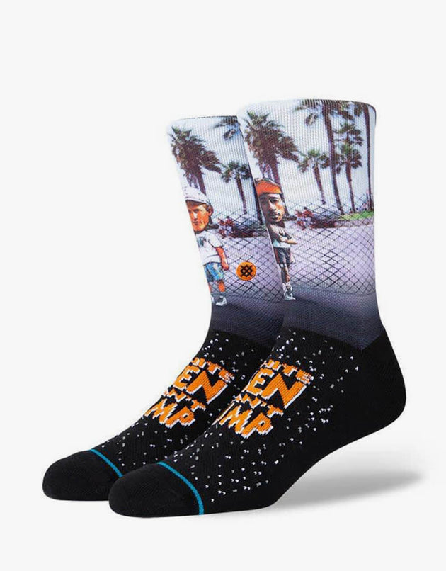Stance x White Men Can't Jump Sid And Billy Crew Socks - Black