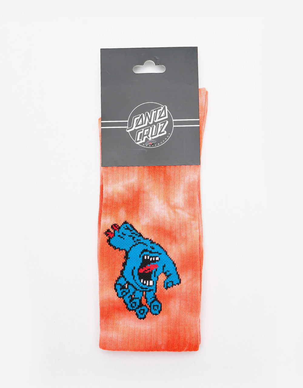 Santa Cruz Screaming Hand Tie Dye Socks - Red Tie Dye