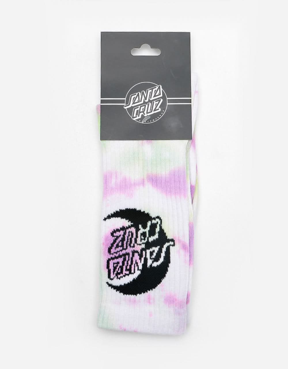 Santa Cruz Tie Dye Moon Dot Socks - Trippy Cloud