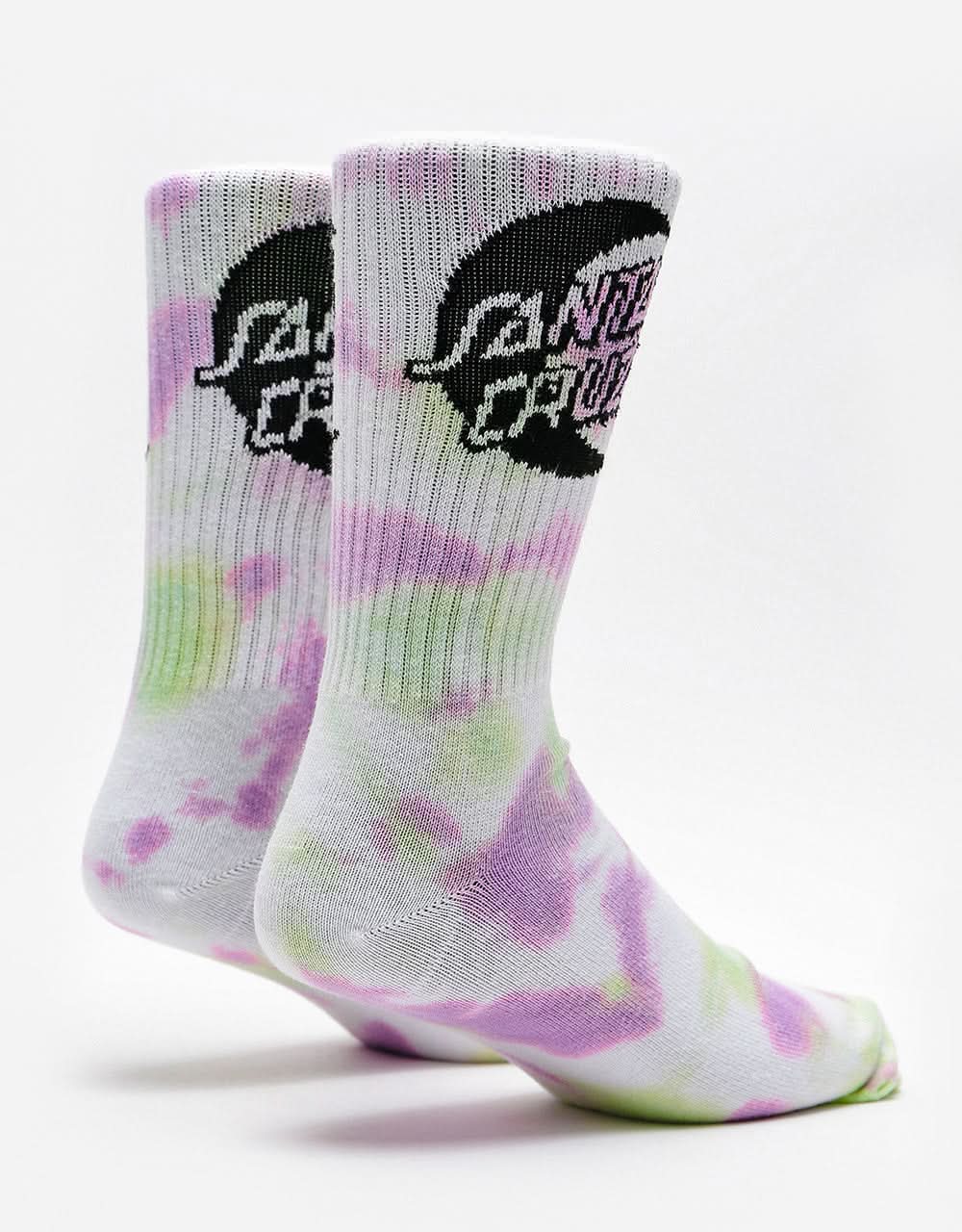 Santa Cruz Tie Dye Moon Dot Socks - Trippy Cloud