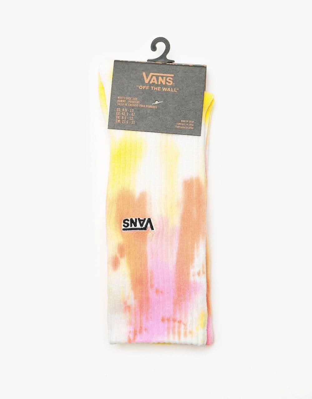 Vans Remington Crew Socks - High Risk Red Tie Dye