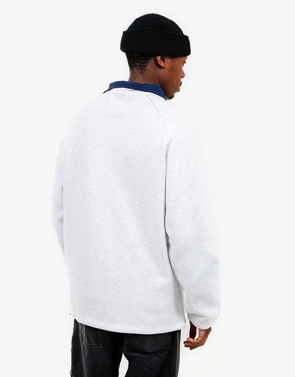 Butter Goods Crest 1/4 Zip Pullover - Ash Grey