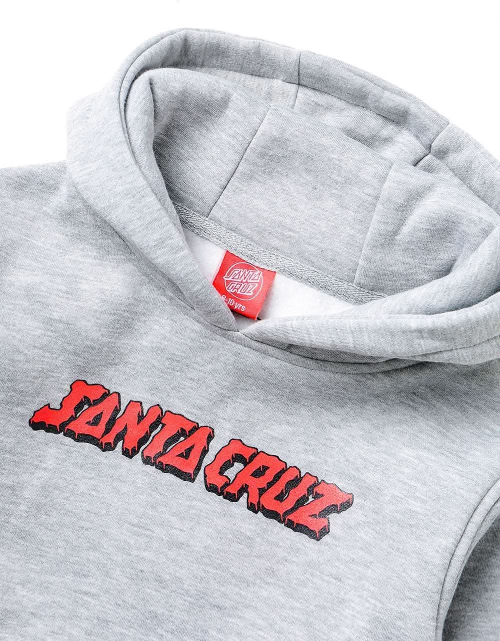 Santa Cruz Handy Dot Kids Pullover Hoodie - Heather Grey