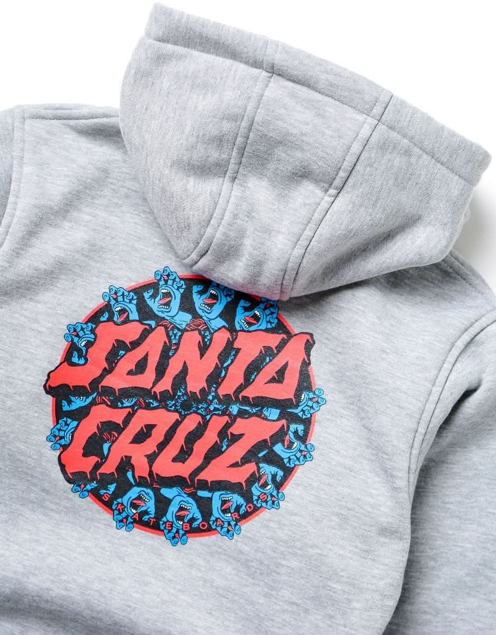 Santa Cruz Handy Dot Kids Pullover Hoodie - Heather Grey