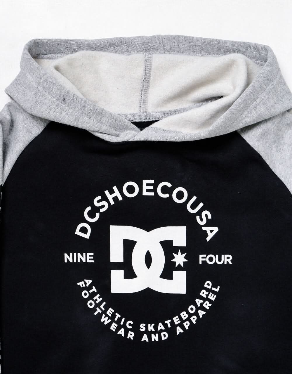 DC Star Pilot Kids Pullover Hoodie - Black/Heather Grey