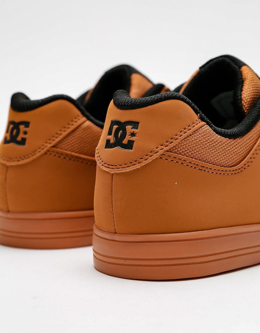 DC Pure Elastic Kids Skate Shoes - Wheat/Black
