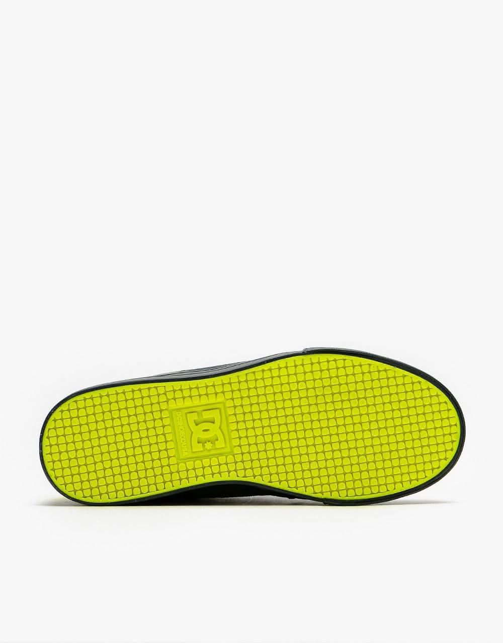 DC Pure Kids Skate Shoes - Black/Yellow