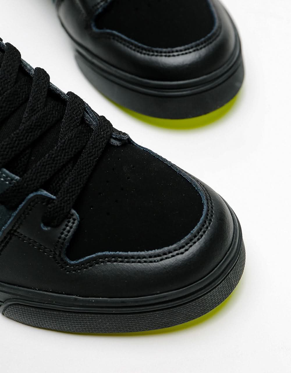 DC Pure Kids Skate Shoes - Black/Yellow