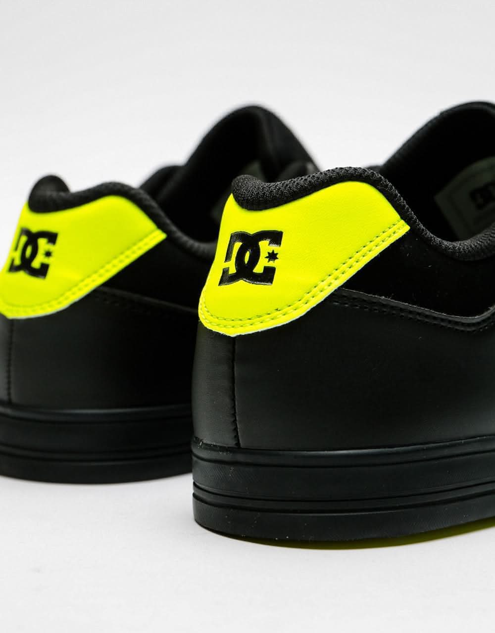 DC Pure Kids Skate Shoes - Black/Yellow