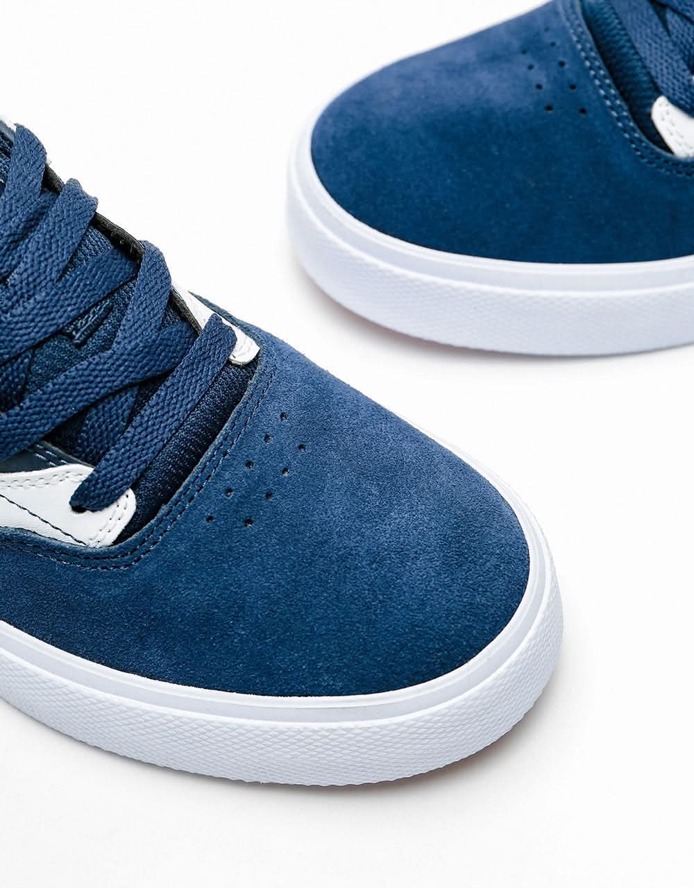 DC Kalis Vulc Kids Skate Shoes - Navy/White