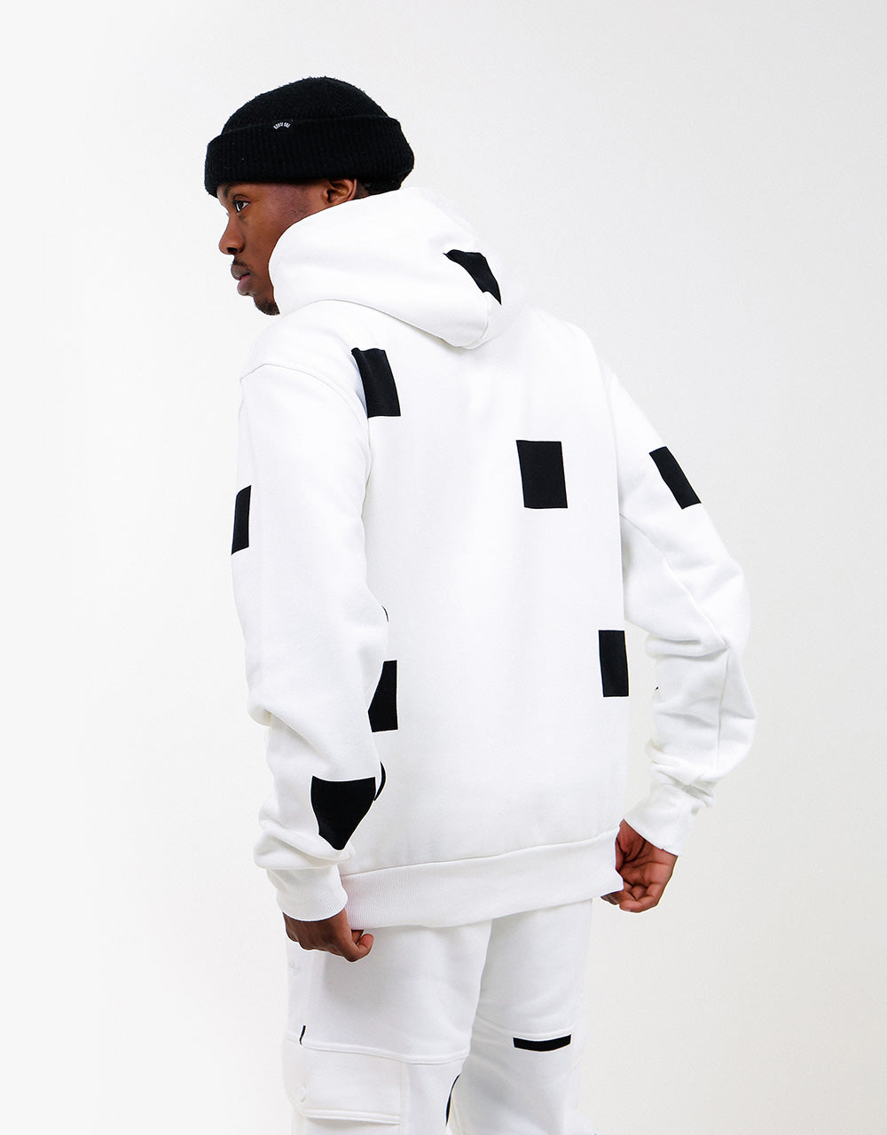 adidas Shmoofoil Box Pullover Hoodie - White/Black