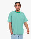 Obey Ideals Organic Stripe T-Shirt - Vital Green Multi