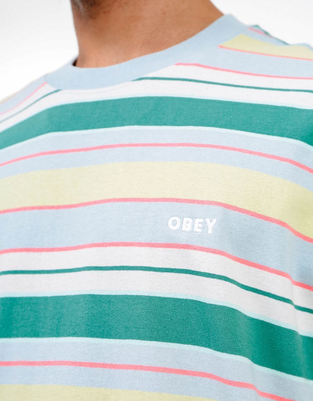 Obey Staple T-Shirt - Good Grey Multi