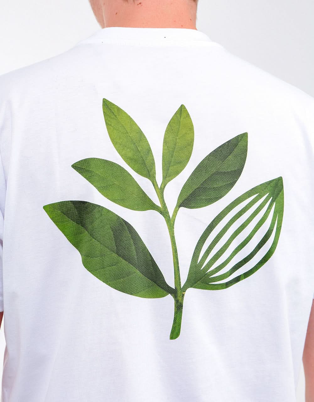 Magenta True Leaf T-Shirt - White