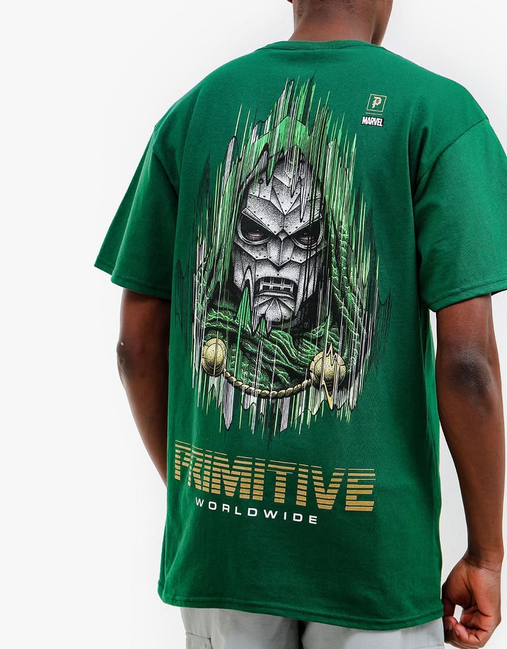 Primitive x Marvel x Paul Jackson Doom T-Shirt - Forest Green