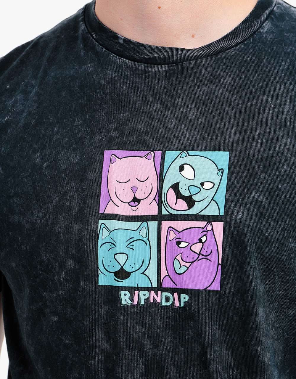RIPNDIP Pop Nerm T-Shirt - Black Mineral Wash