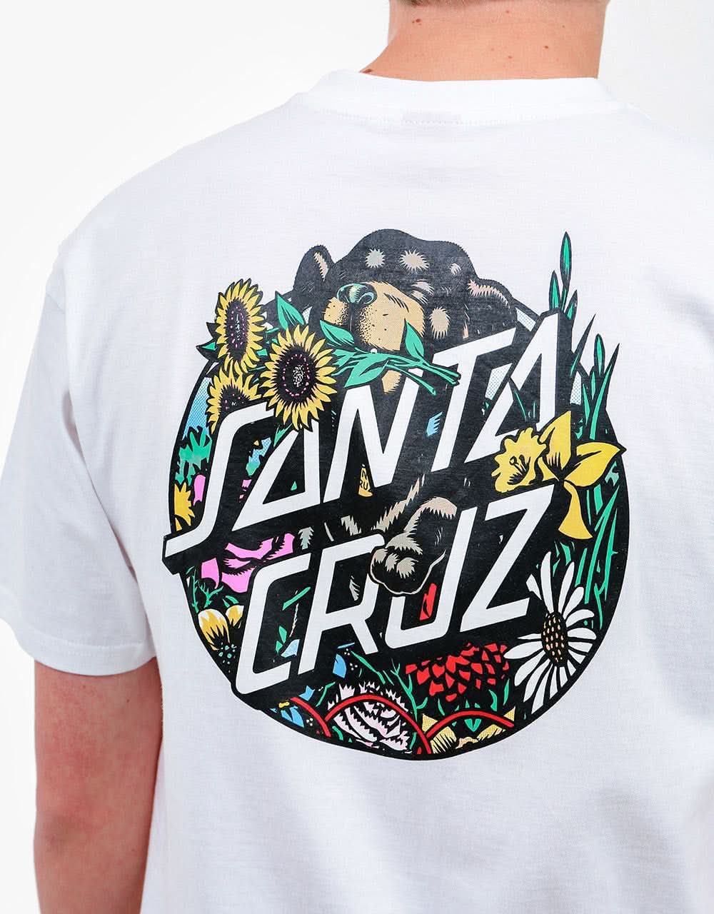 Santa Cruz Dressen Pup Dot T-Shirt - White