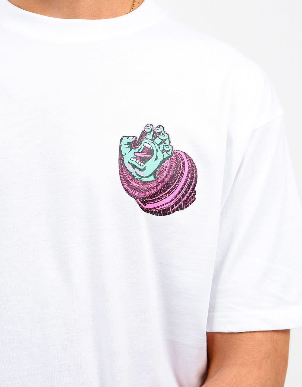Santa Cruz No Pattern Screaming Hand T-Shirt - White