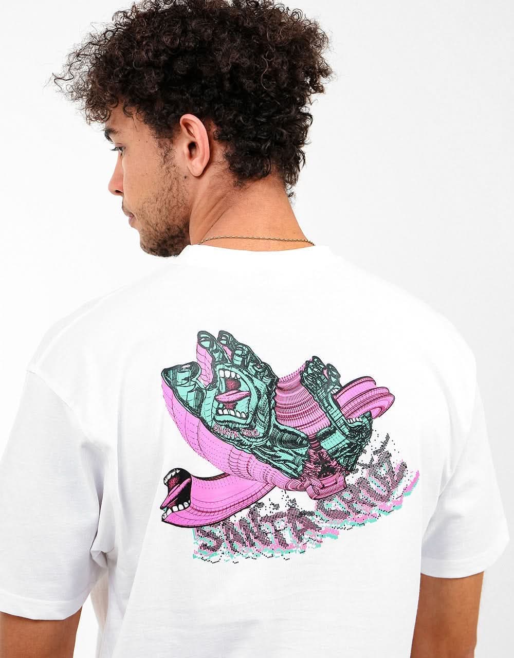 Santa Cruz No Pattern Screaming Hand T-Shirt - White