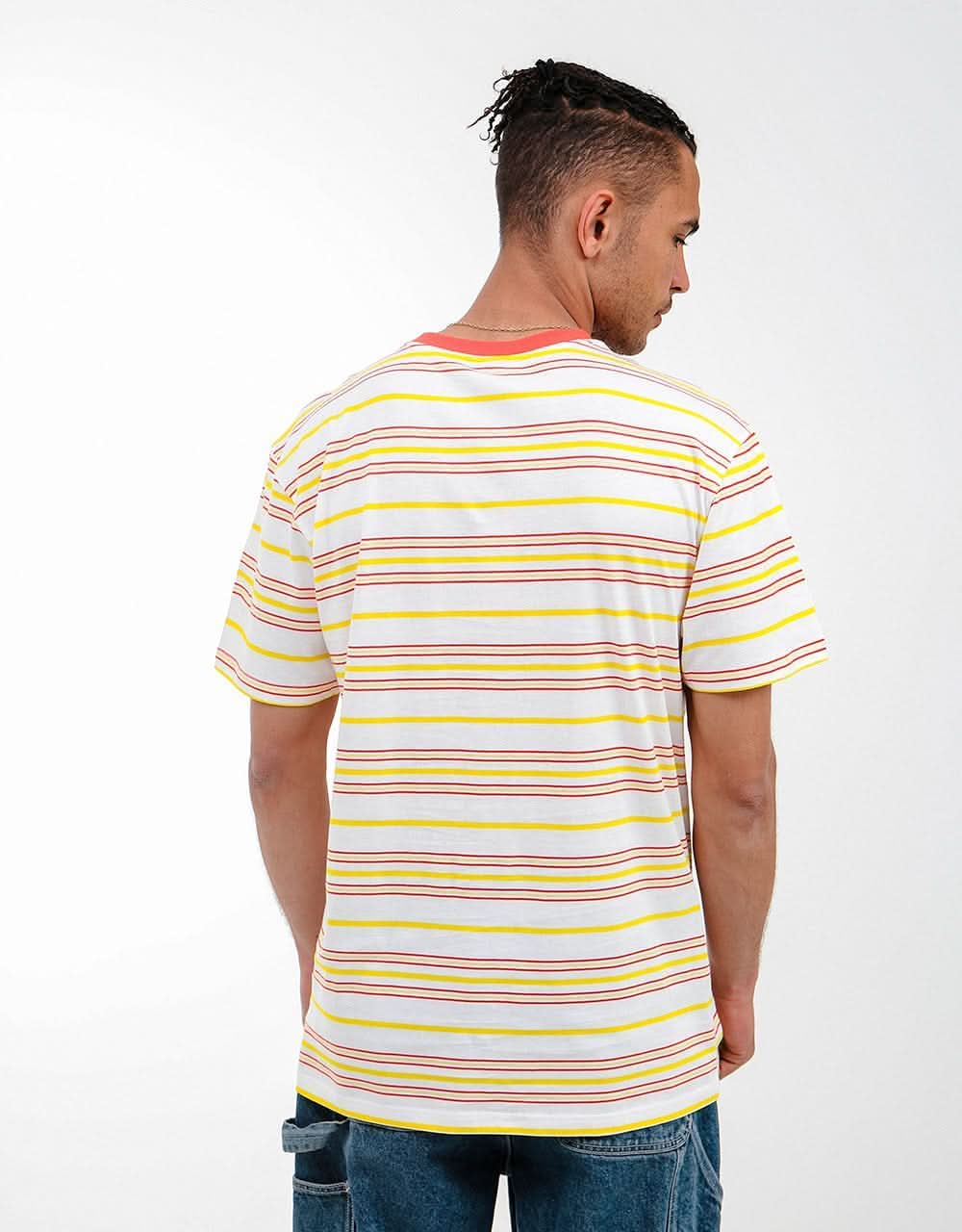 Santa Cruz Mini Hand Stripe T-Shirt - White