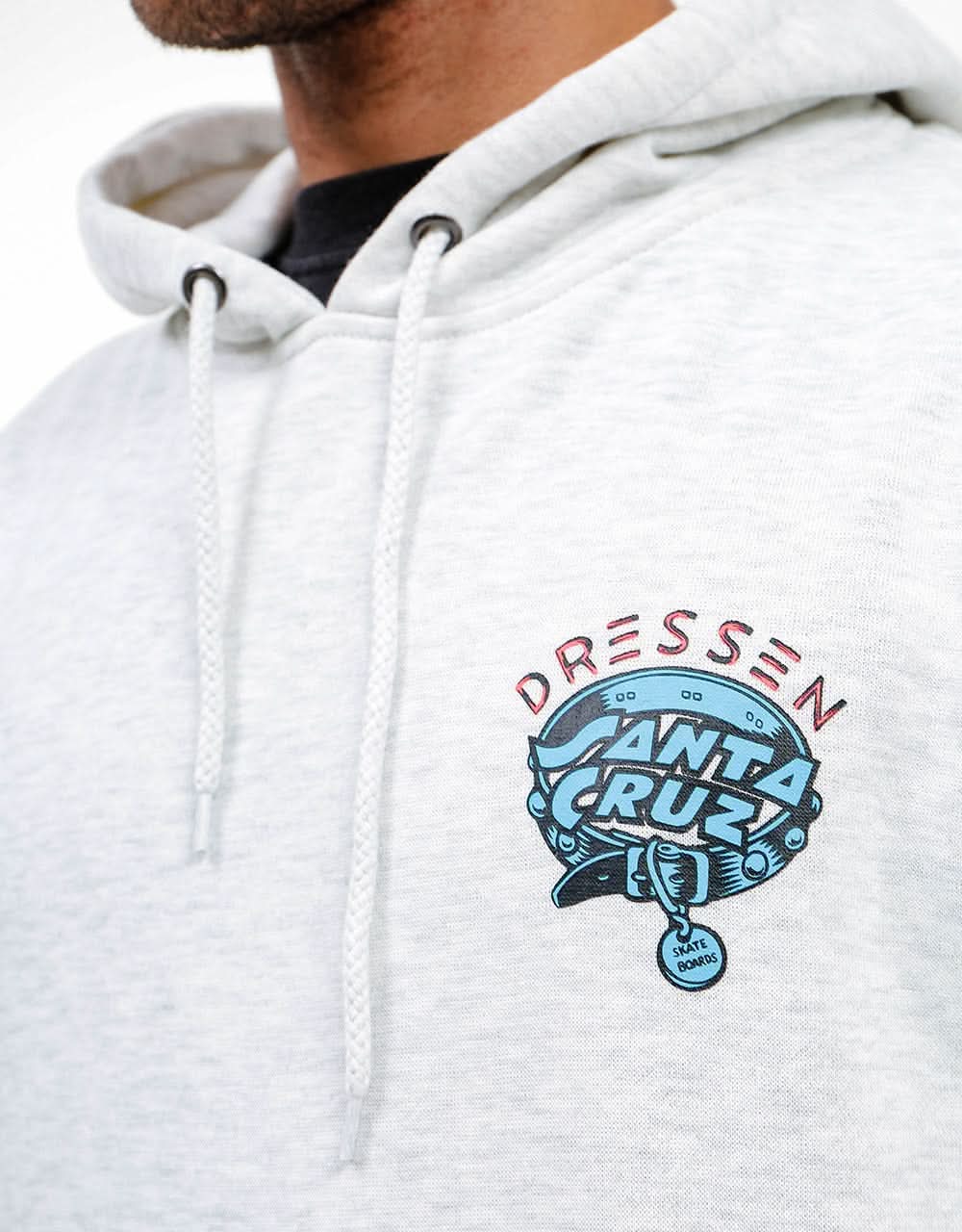 Santa Cruz Dressen Pup Dot Pullover Hoodie - Athletic Heather
