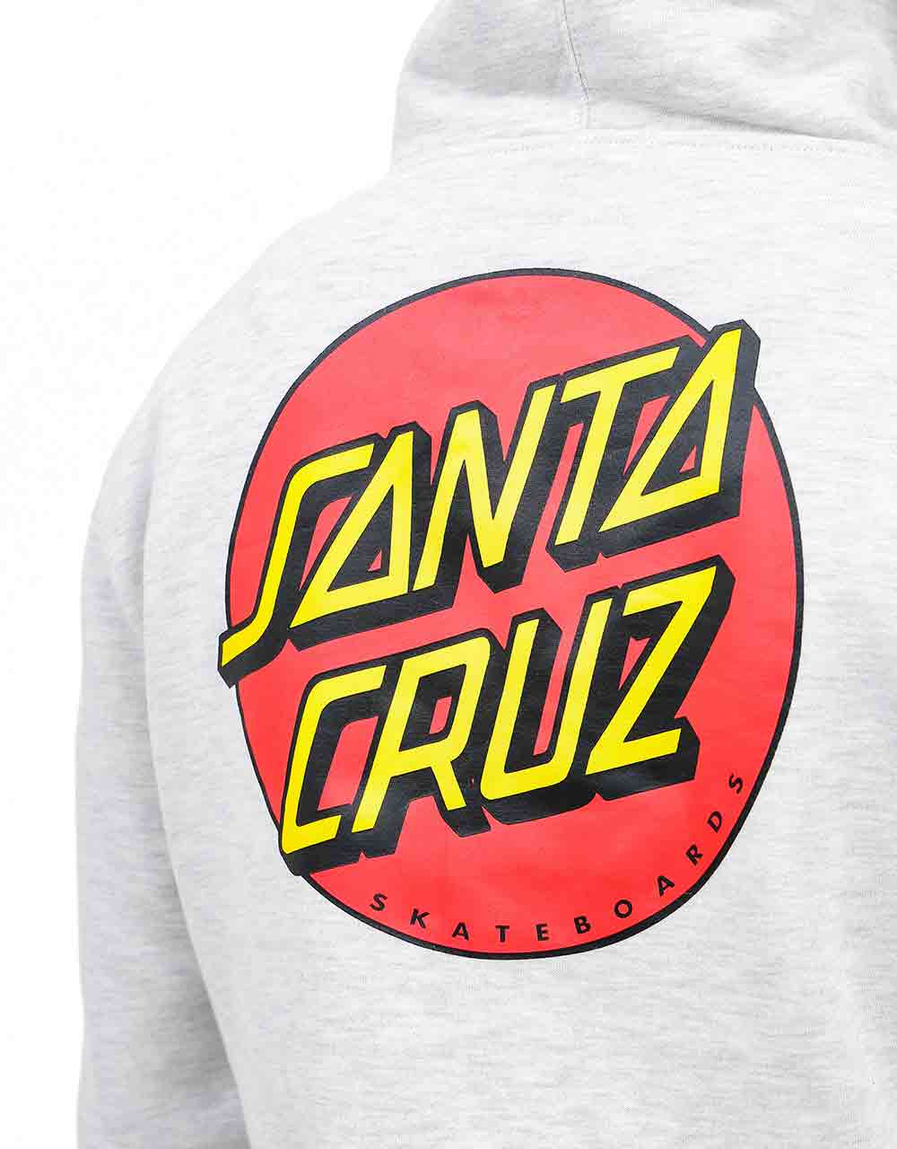 Santa Cruz Classic Dot Zip Hood - Athletic Heather