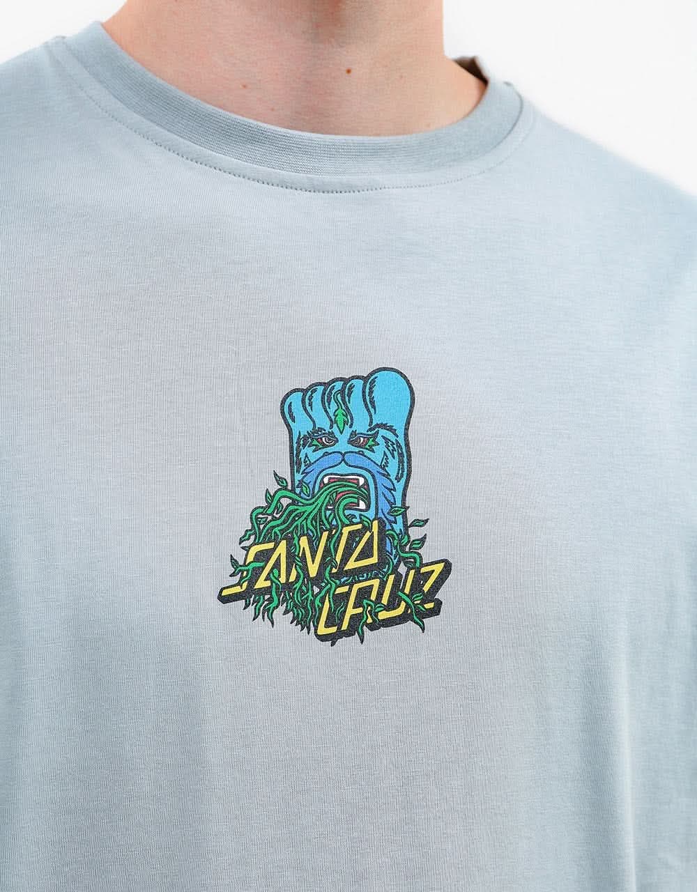 Santa Cruz Bigfoot Screaming Hand T-Shirt - Quarry Grey