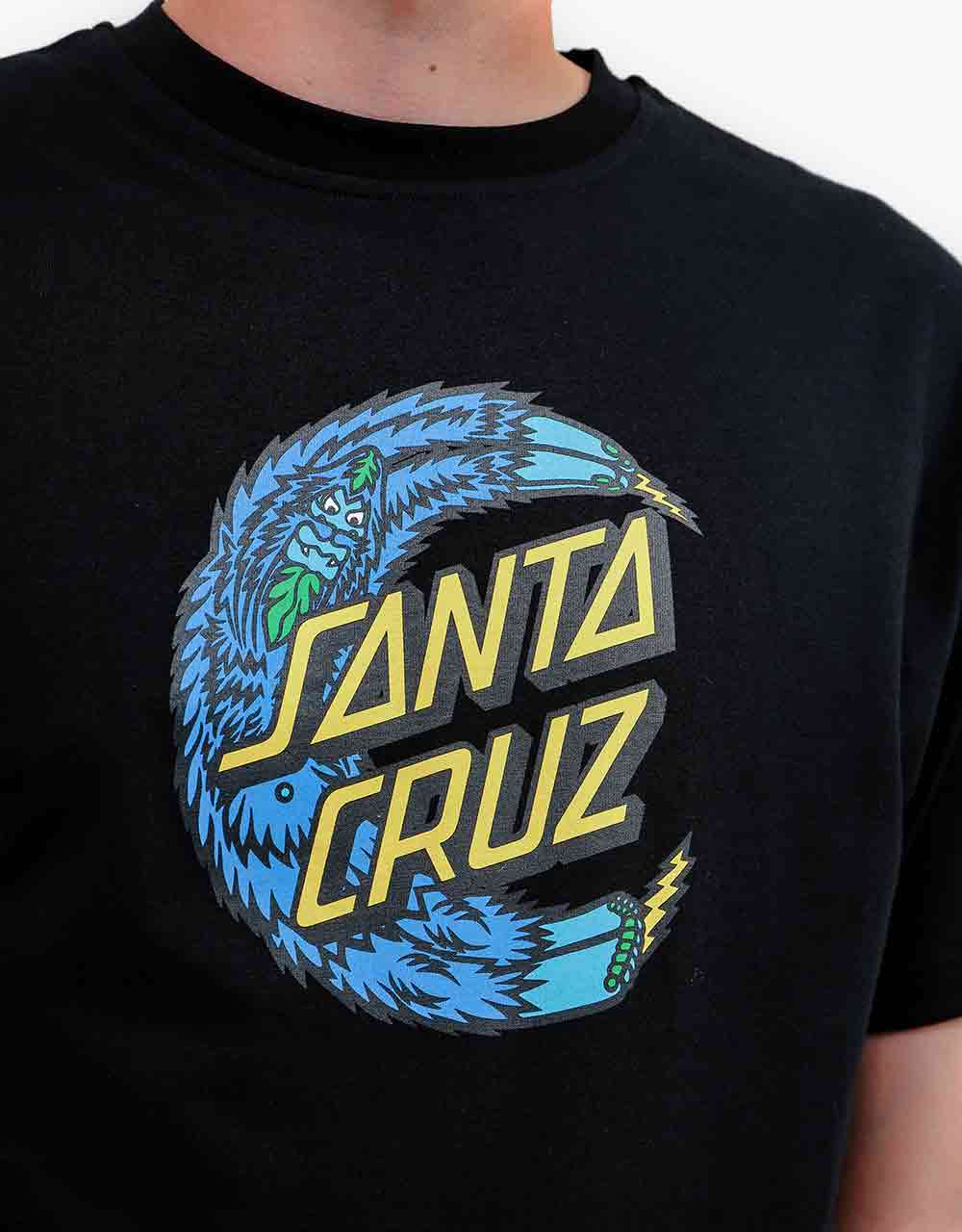 Santa Cruz Bigfoot Moon Dot T-Shirt - Black