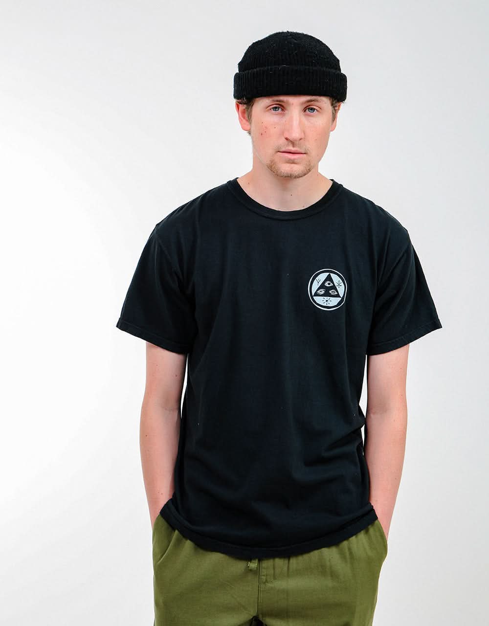 Welcome Bird Brain Garment-Dyed T-Shirt - Black