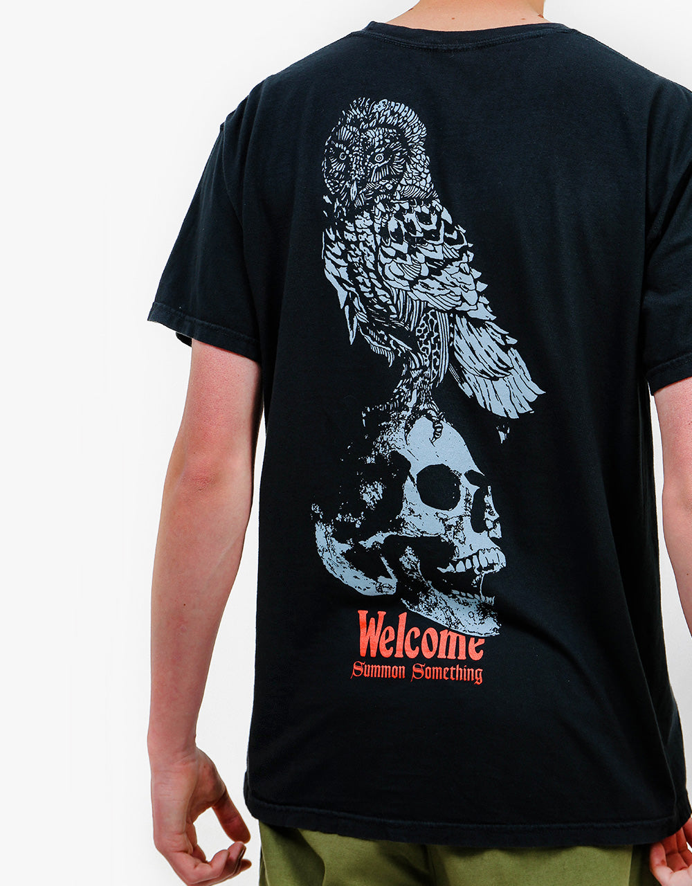 Welcome Bird Brain Garment-Dyed T-Shirt - Black
