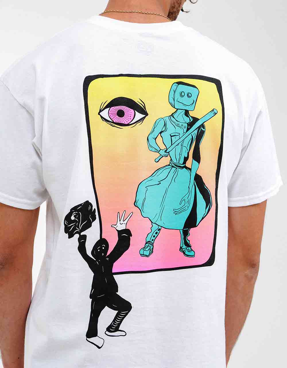 Welcome Peep This Basic T-Shirt - White