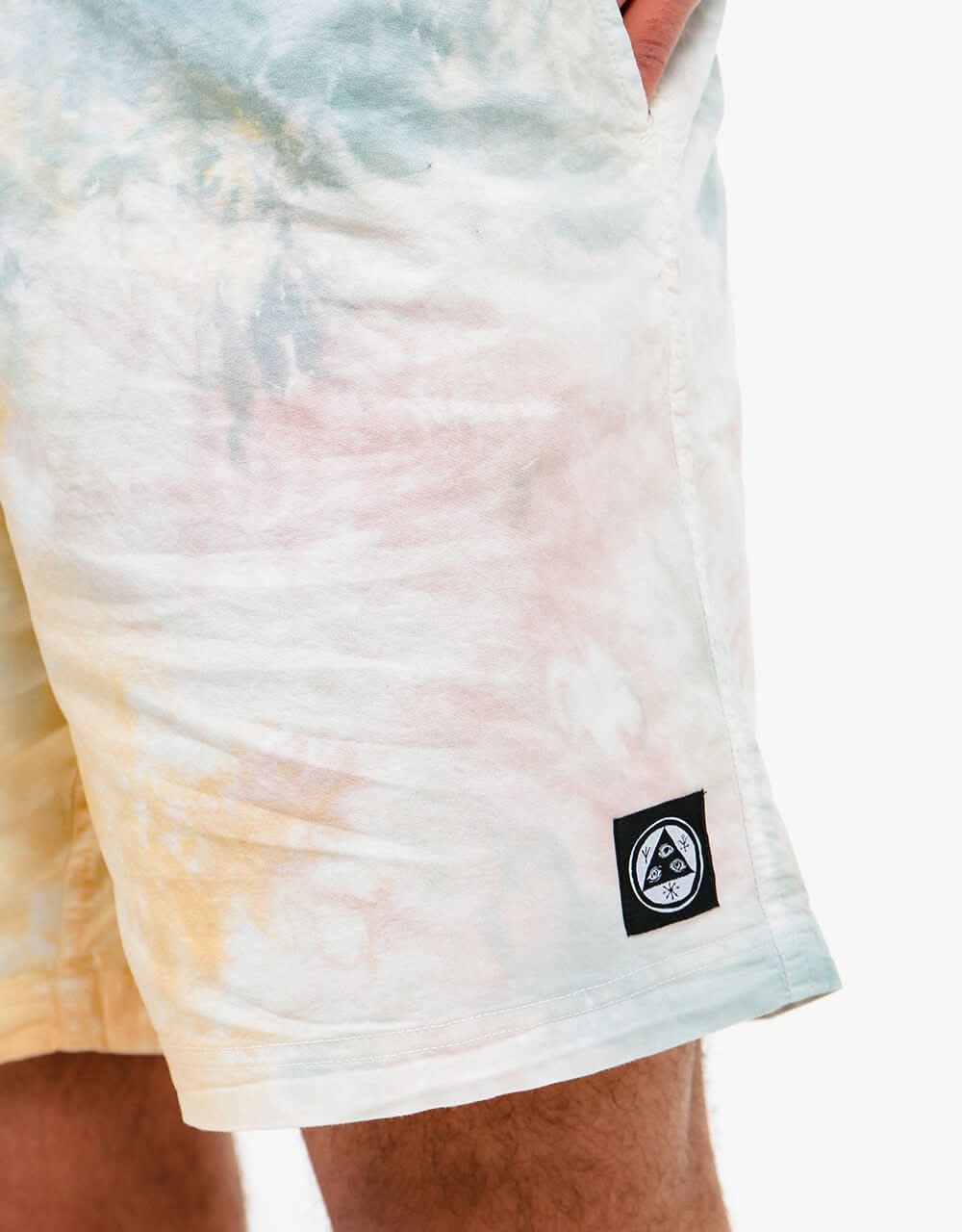 Welcome Soft Core Printed Short - Cloud Dye/Black