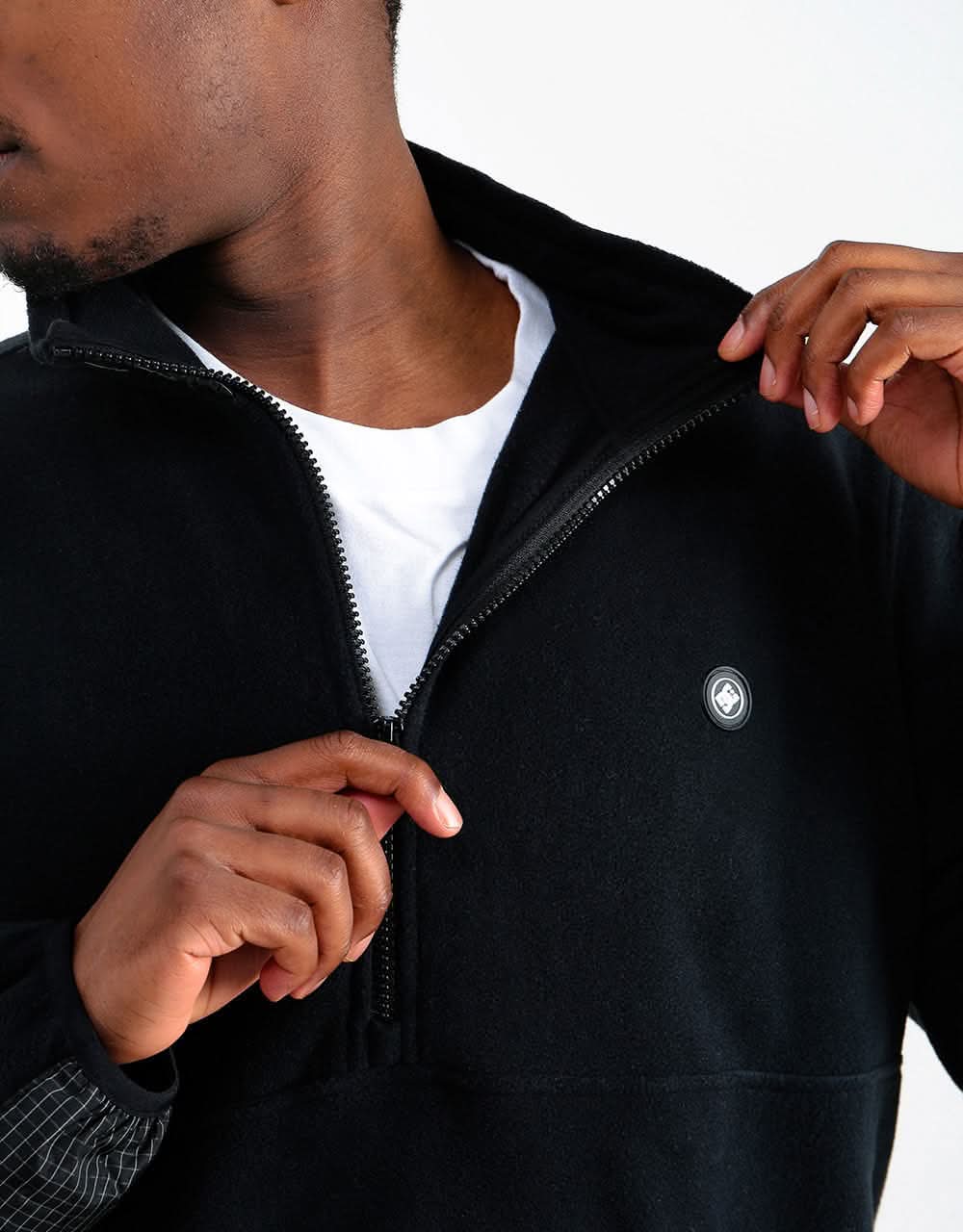 DC Wilton Half-Zip Mock Neck Fleece - Black