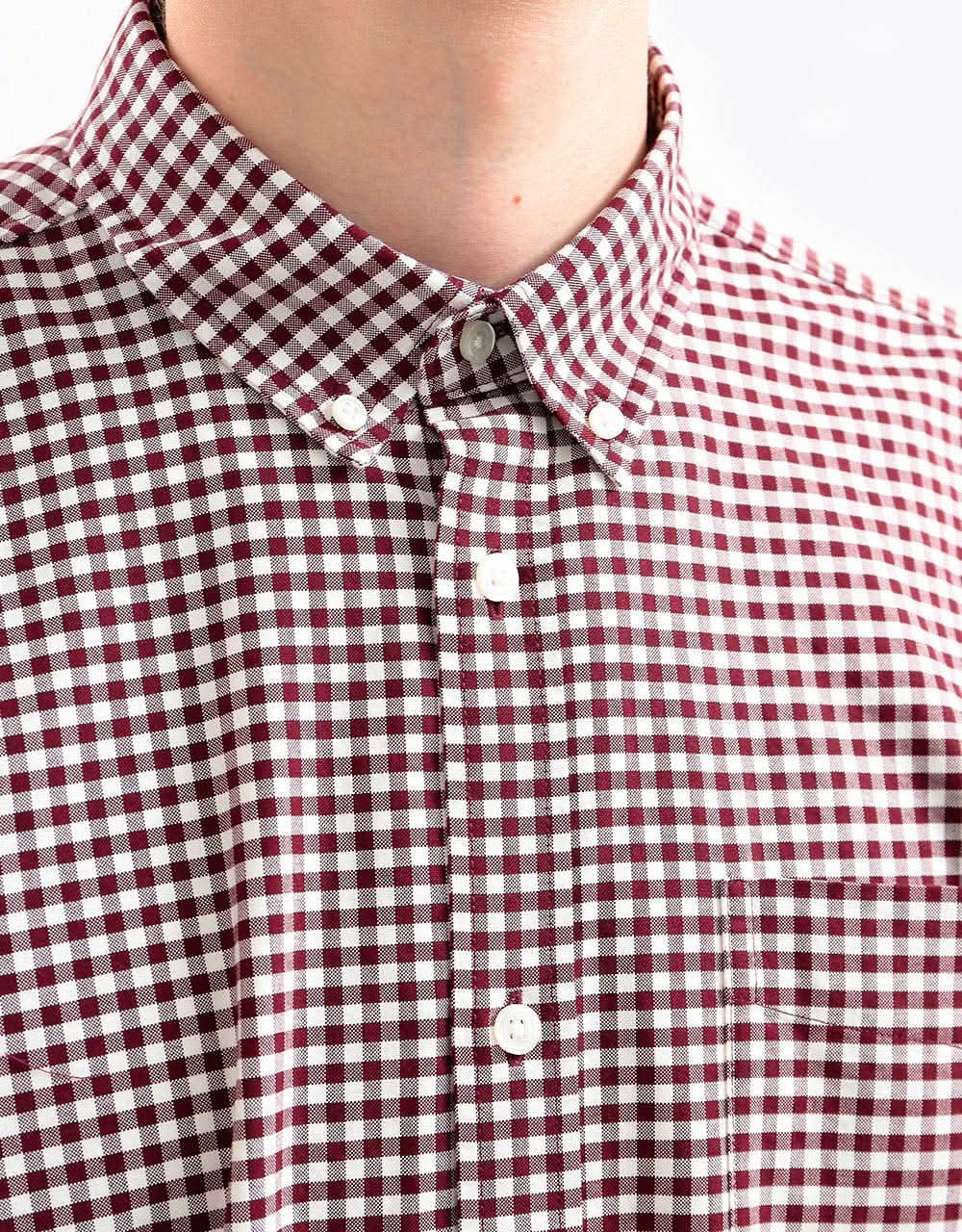 Carhartt WIP L/S Bintley Shirt - (Bintley Check) Bordeaux