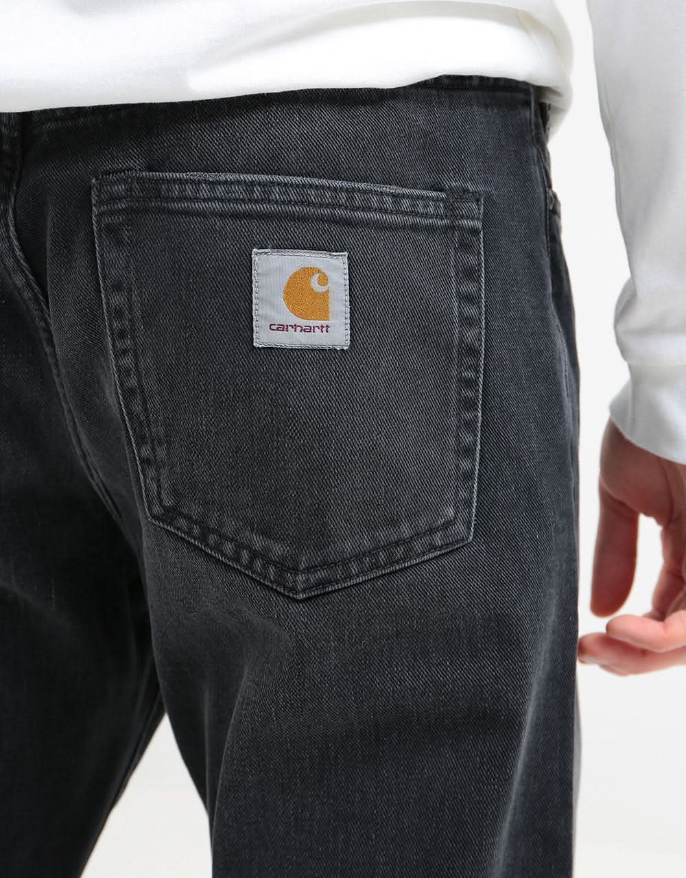 Carhartt WIP Pontiac Pant - Black (Mid Worn Wash)