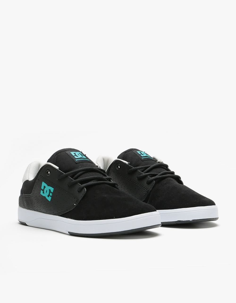 DC Plaza TC Skate Shoes - Black/Turquoise