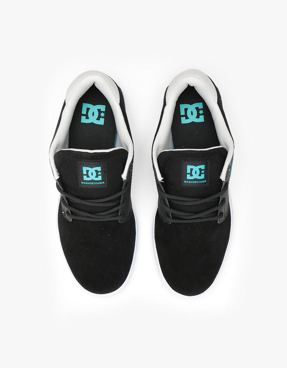 DC Plaza TC Skate Shoes - Black/Turquoise