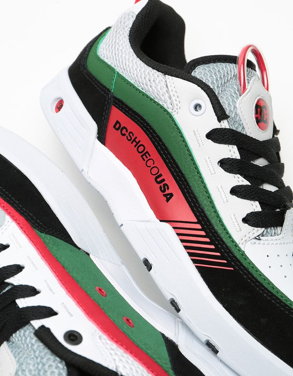 DC Legacy 98 Slim Skate Shoes - White/Black/Green