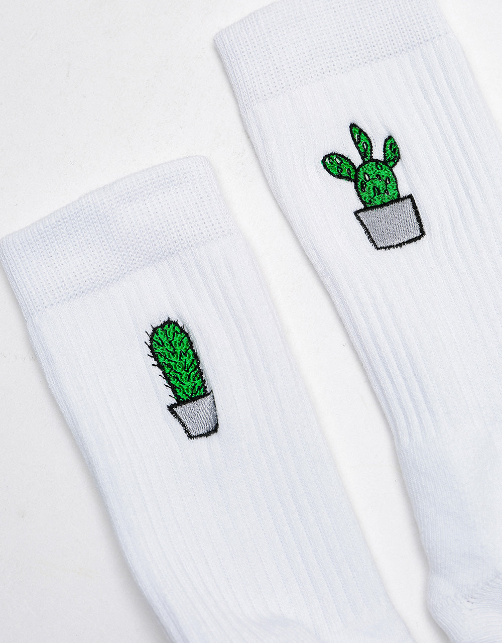 Route One Cactus Socks - White