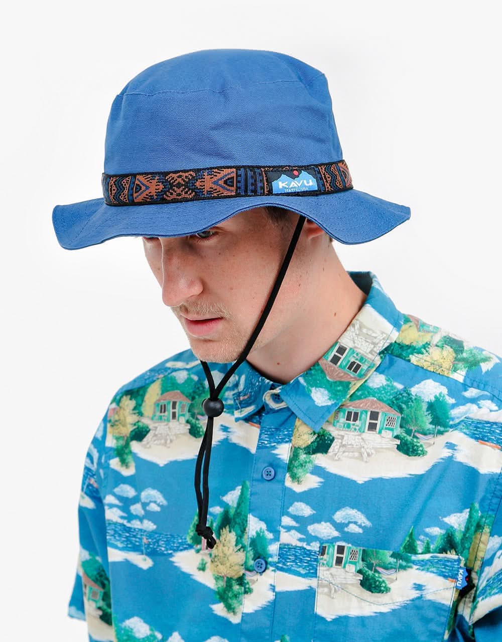 KAVU Organic Strap Bucket - Steel Blue