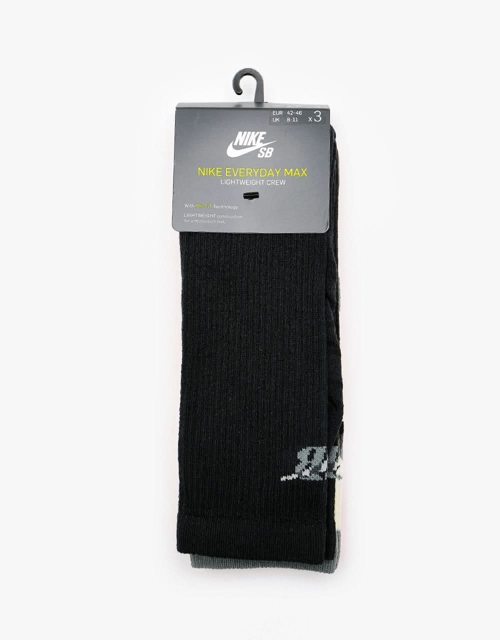 Nike SB Everyday Plus Lightweight Crew Socks - Multi-Color