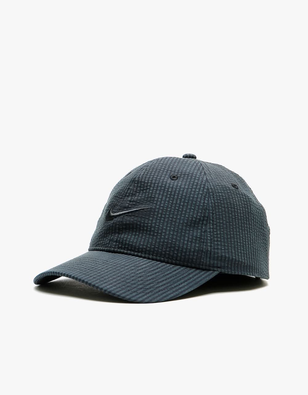 Nike SB H86 Seersucker Flatbill Snapback Cap - Black/Black