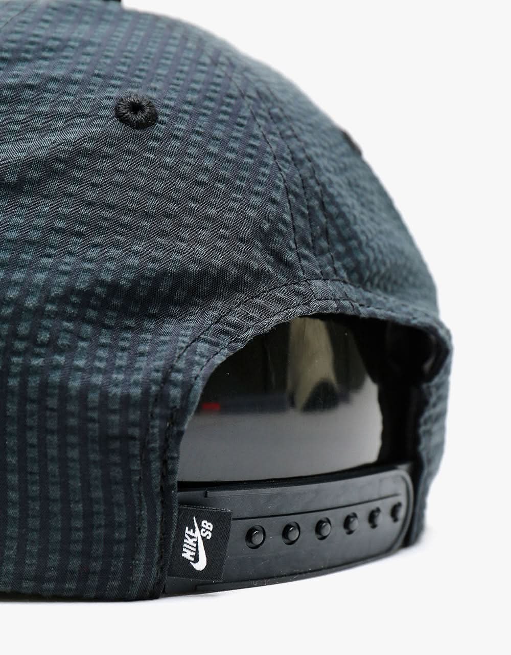 Nike SB H86 Seersucker Flatbill Snapback Cap - Black/Black