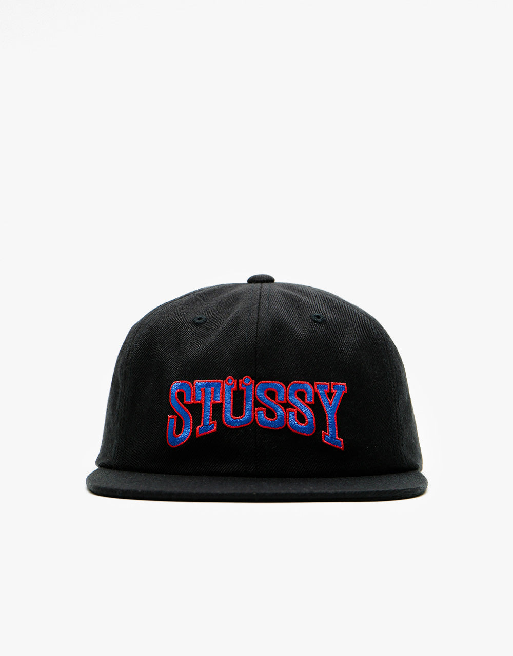 Stüssy Burly Arch Snapback Cap - Black