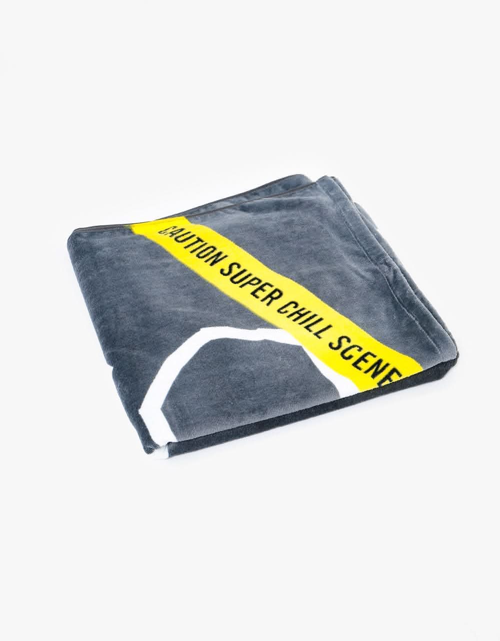 Girl Super Chill Beach Towel - Black