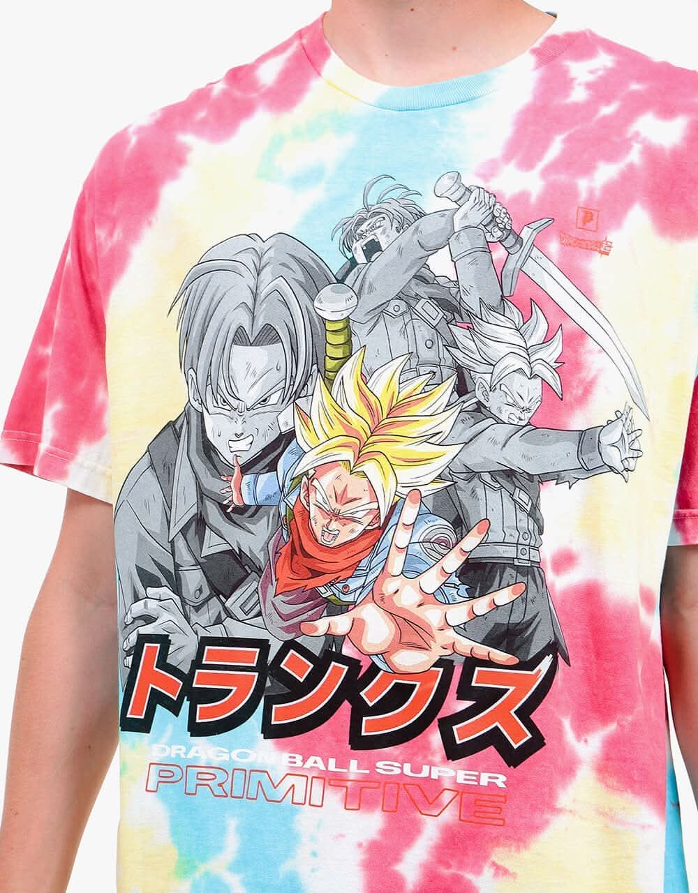 Primitive x Dragon Ball Super Trunks Phases Oversized T-Shirt - Rainbo