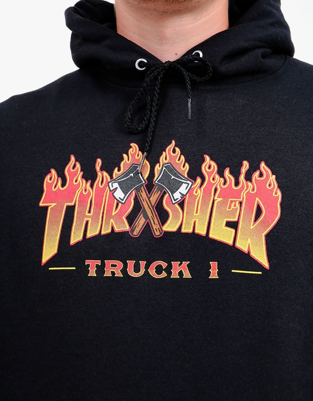 Thrasher Truck 1 Pullover Hoodie - Black