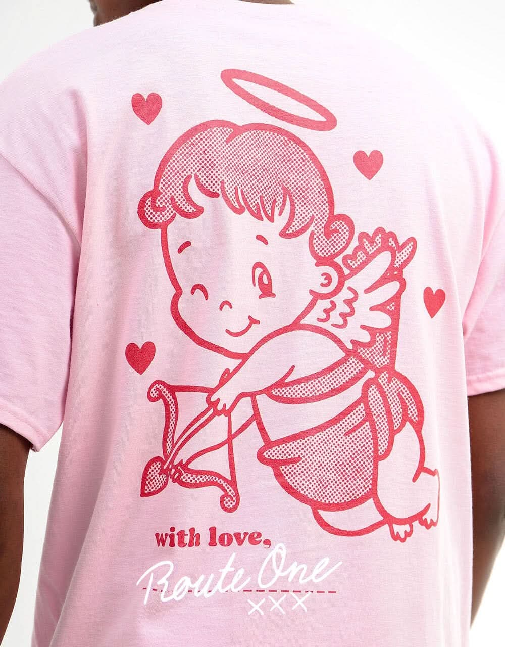 Route One Cupid T-Shirt - Light Pink