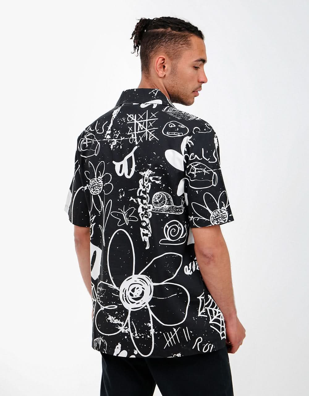 Route One Montana Shirt - Doodle Black