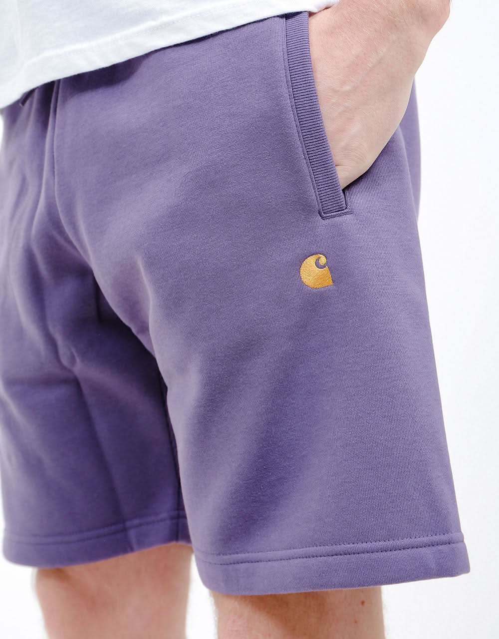 Carhartt WIP Chase Sweat Short - Provence/Gold